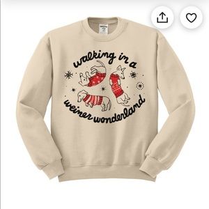 Walking in a weiner wonderland sweatshirt